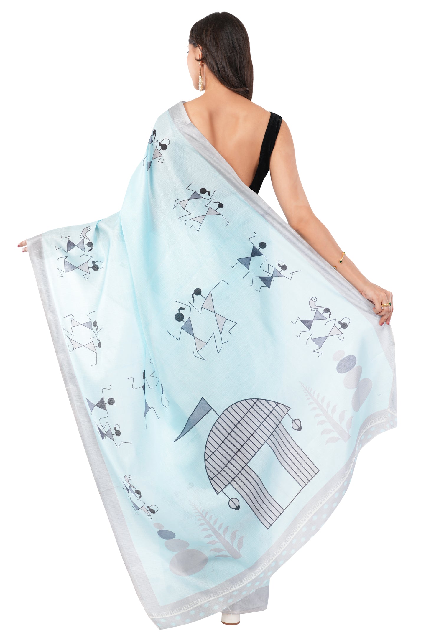 Sky Canvas - The Village Tales Saree