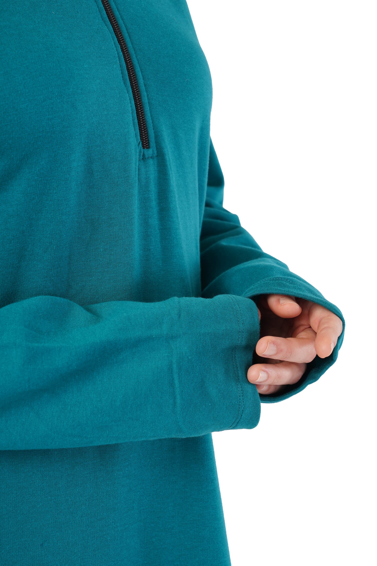 The Peacock Half-Zip | Long Sleeve Bamboo Pullover