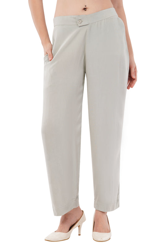 The Serenity Tailored Trousers | Sage Mist