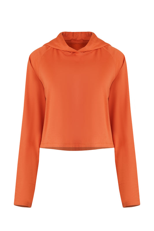 The Persimmon Hoodie | Cropped Bamboo Sweatshirt
