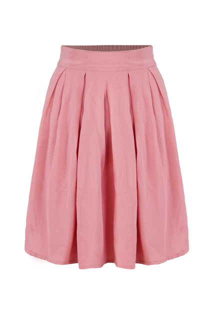 The Petal Pleated Skirt | High-Waist A-Line