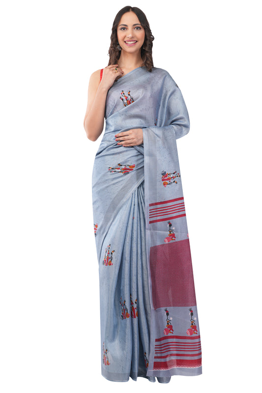 Monsoon Mist - The Water Carriers Saree