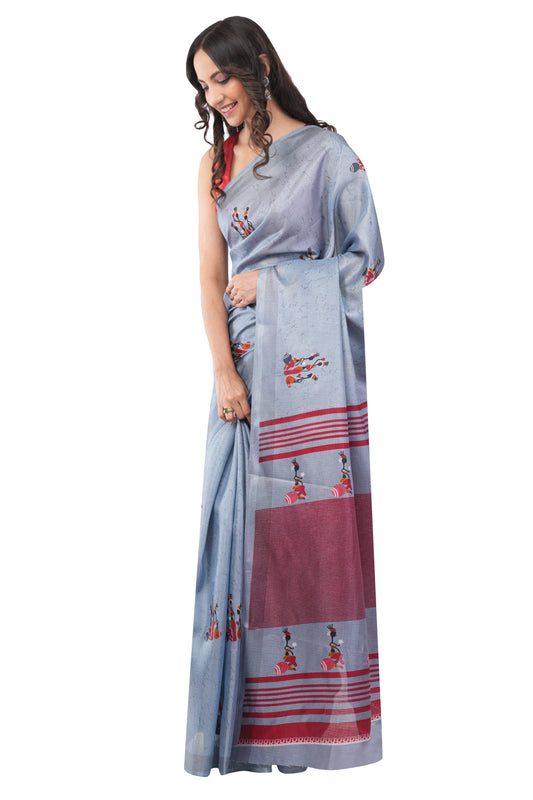 Monsoon Mist - The Water Carriers Saree