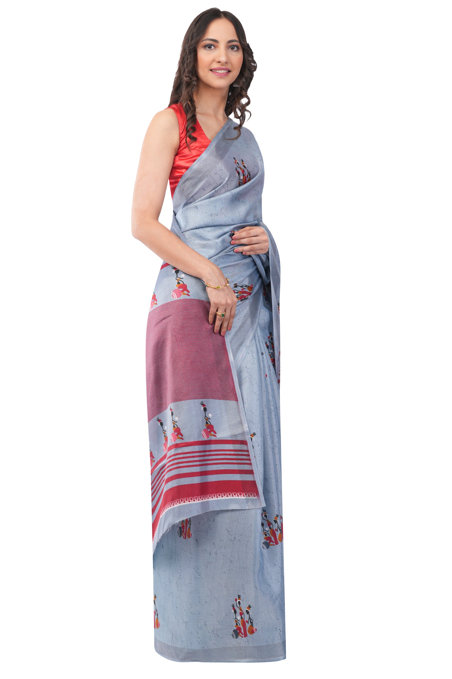 Monsoon Mist - The Water Carriers Saree