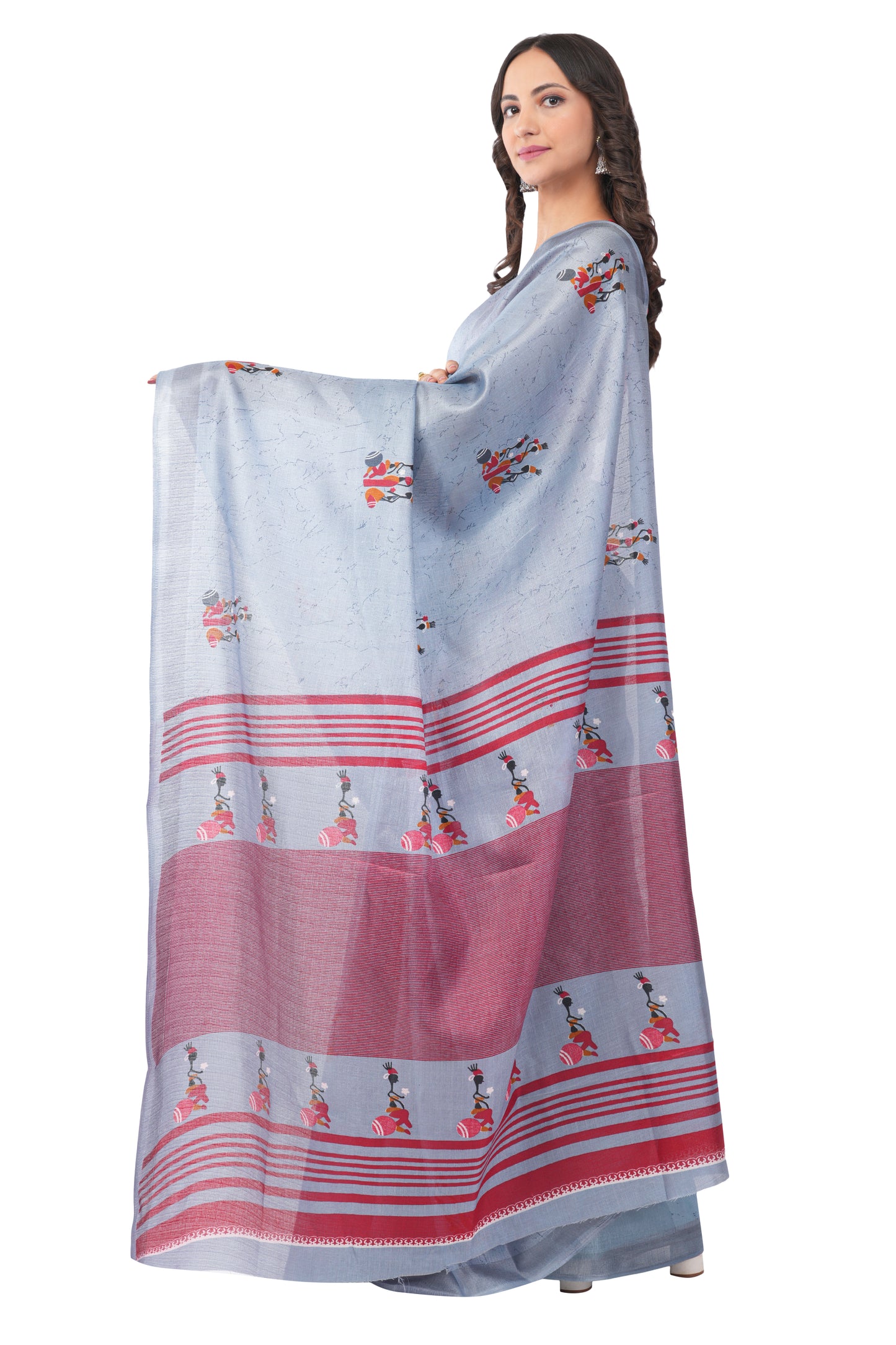 Monsoon Mist - The Water Carriers Saree