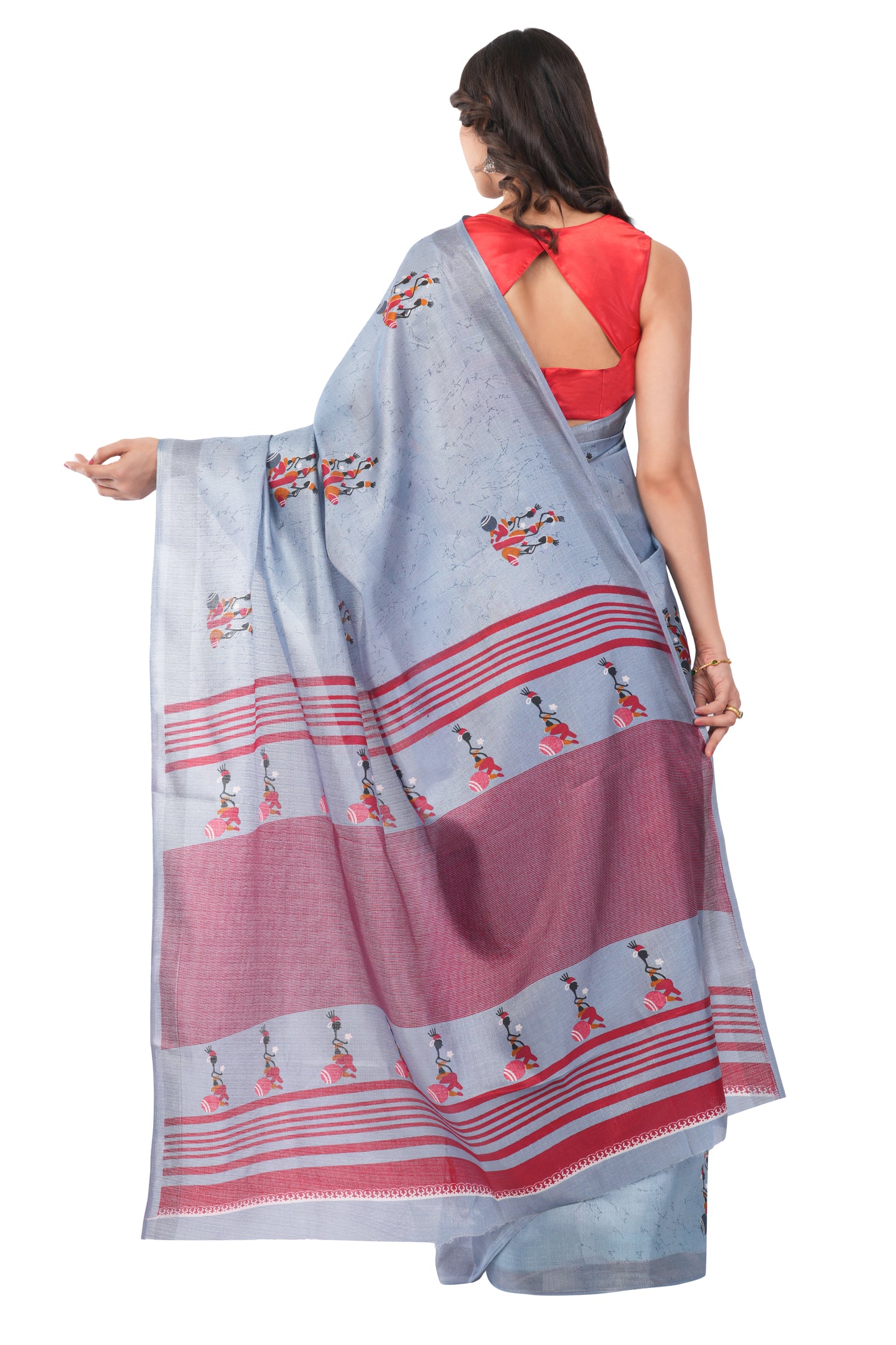 Monsoon Mist - The Water Carriers Saree