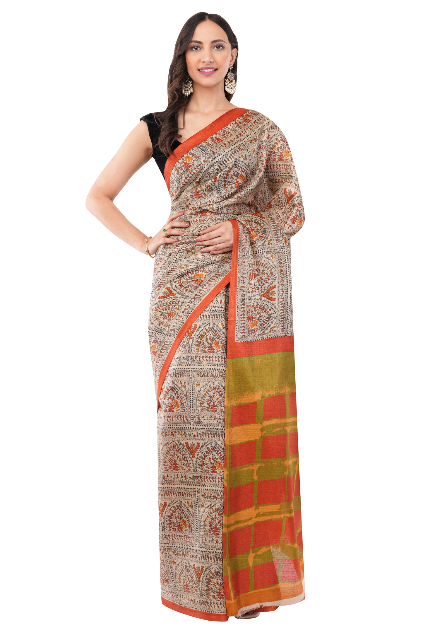 Terracotta Dreams - The Harvest Dance Saree