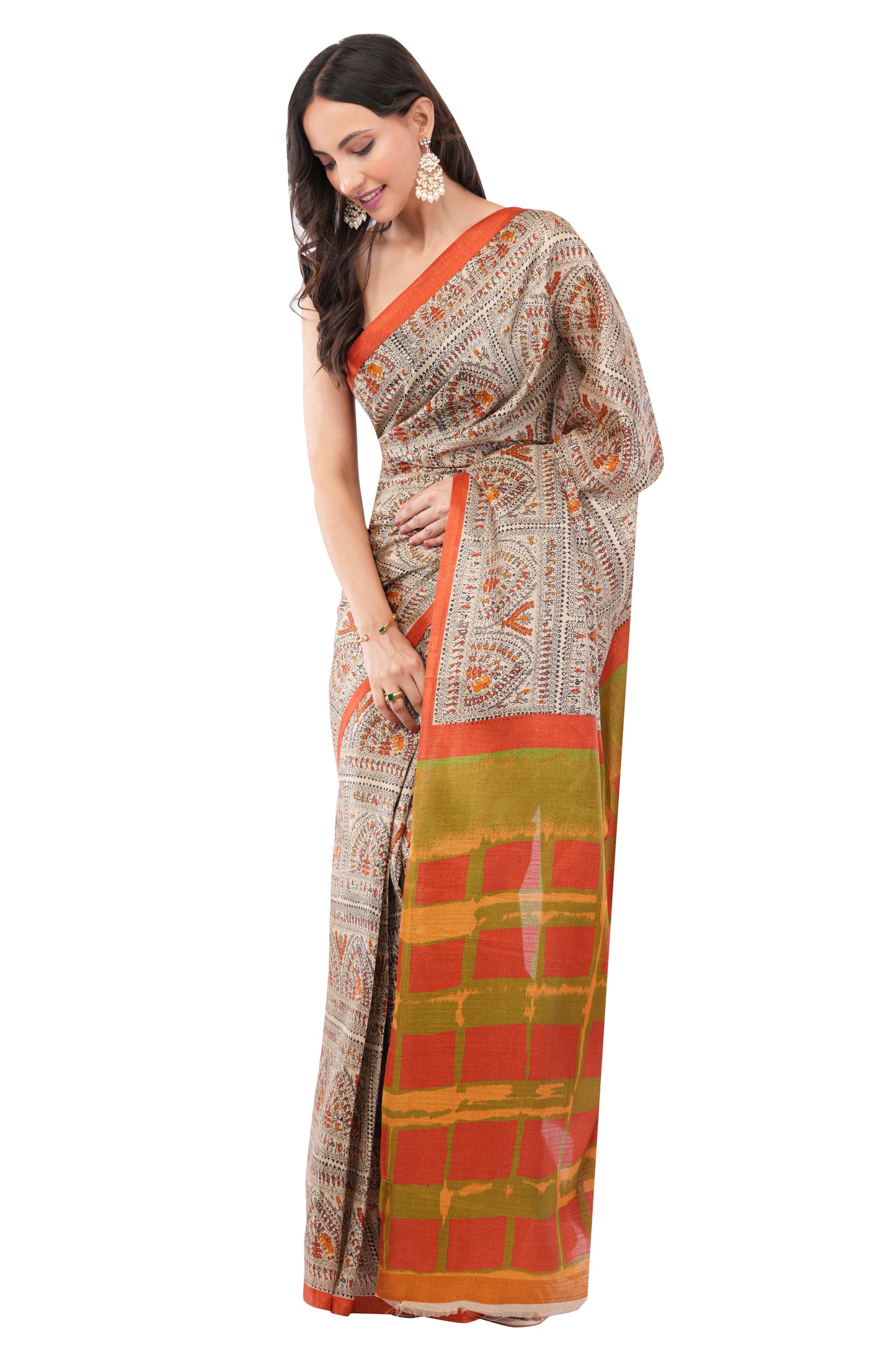 Terracotta Dreams - The Harvest Dance Saree