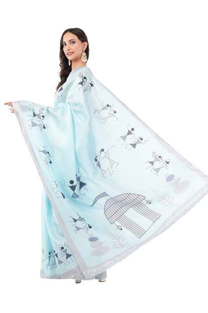 Sky Canvas - The Village Tales Saree