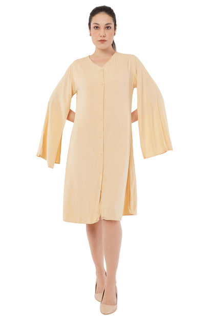 The Dawn Tunic | Long Sleeve Button Dress