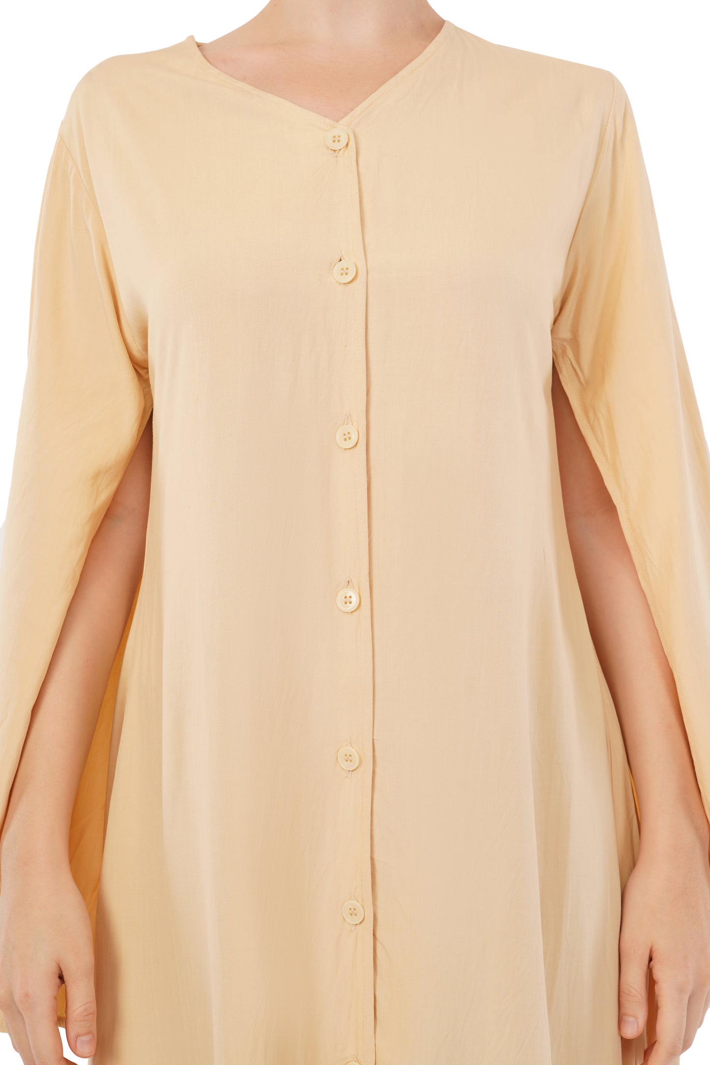 The Dawn Tunic | Long Sleeve Button Dress