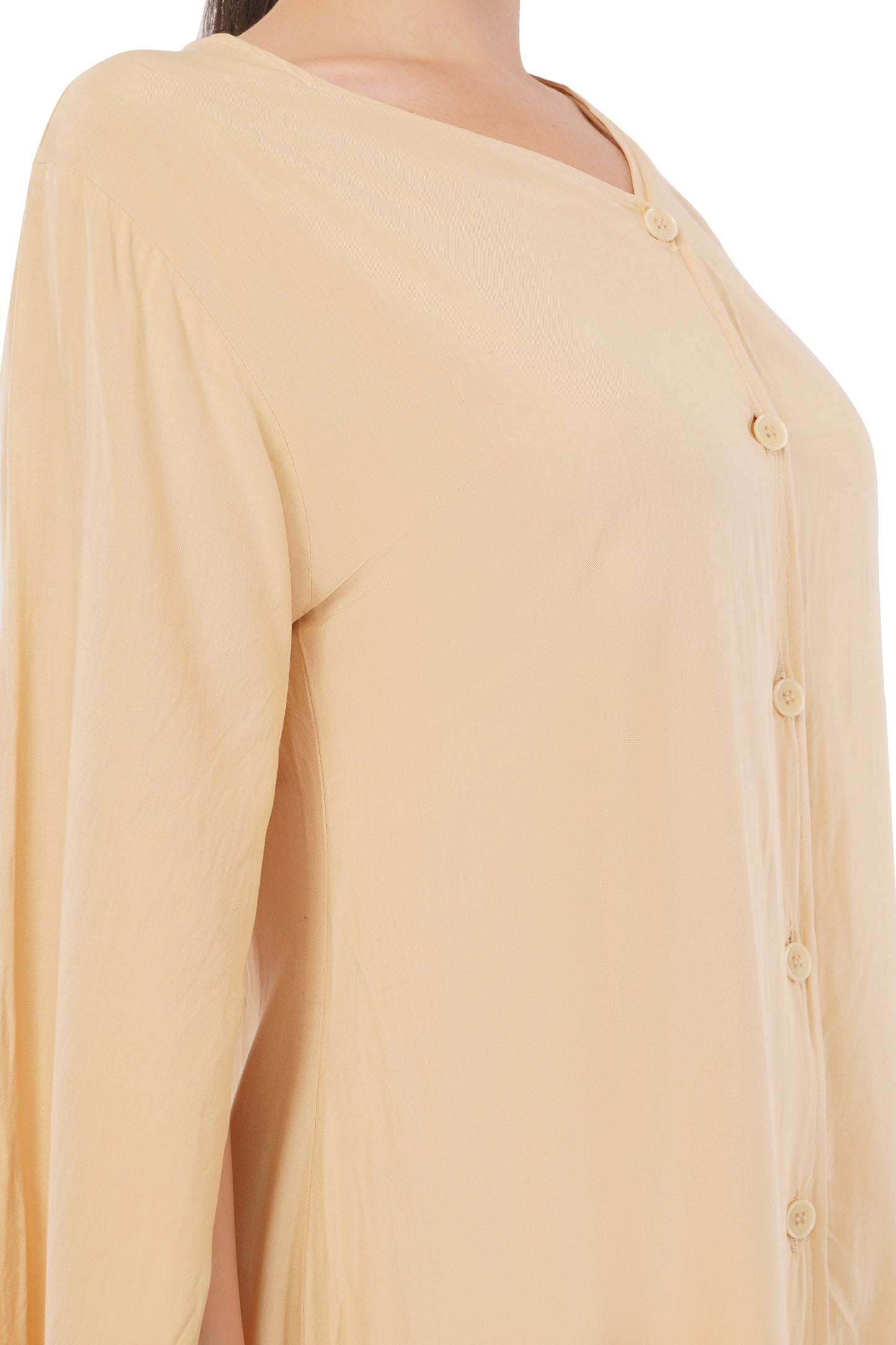The Dawn Tunic | Long Sleeve Button Dress