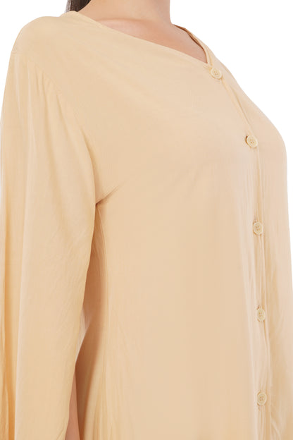 The Dawn Tunic | Long Sleeve Button Dress