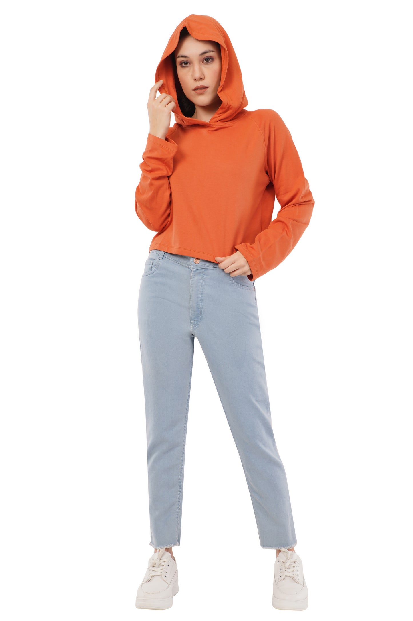 The Persimmon Hoodie | Cropped Bamboo Sweatshirt