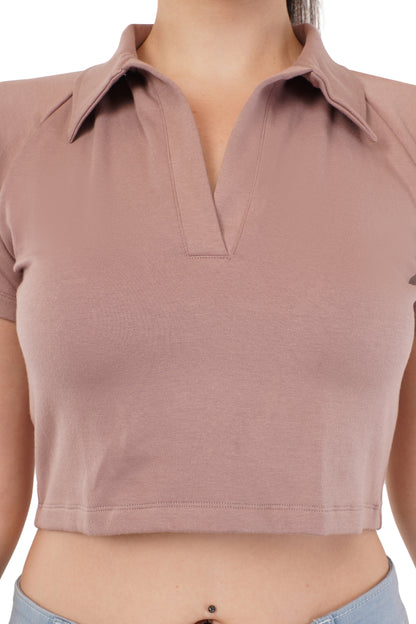 The Dustflower Polo | Short Sleeve Bamboo Top