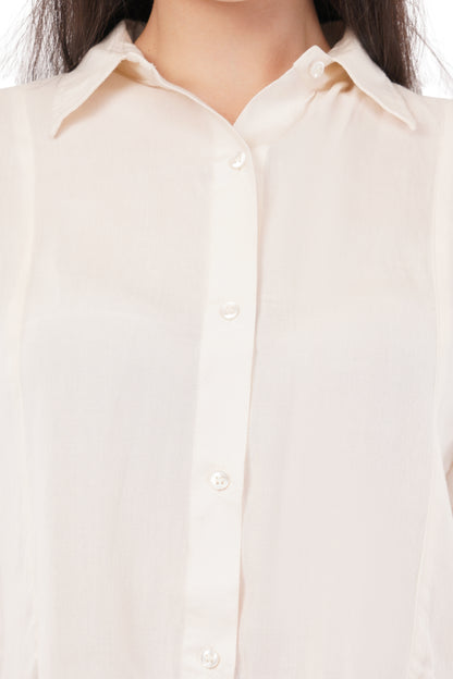 The Pearl Point Shirt | Short Sleeve Bamboo Blouse