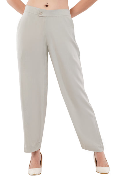 The Serenity Tailored Trousers | Sage Mist