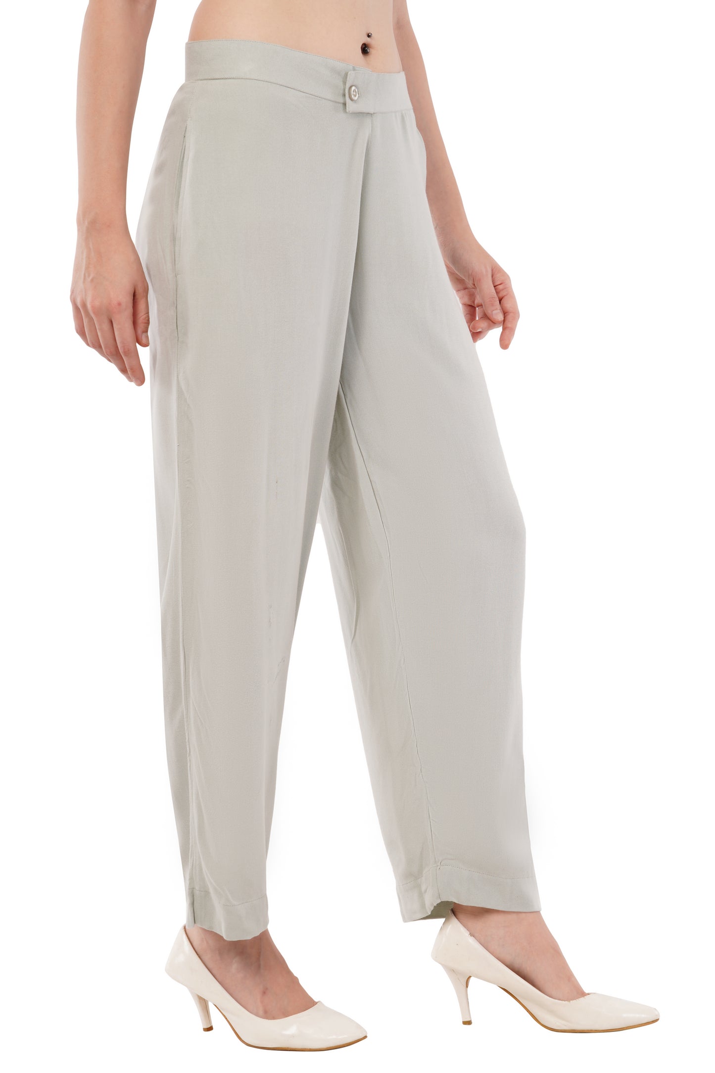 The Serenity Tailored Trousers | Sage Mist