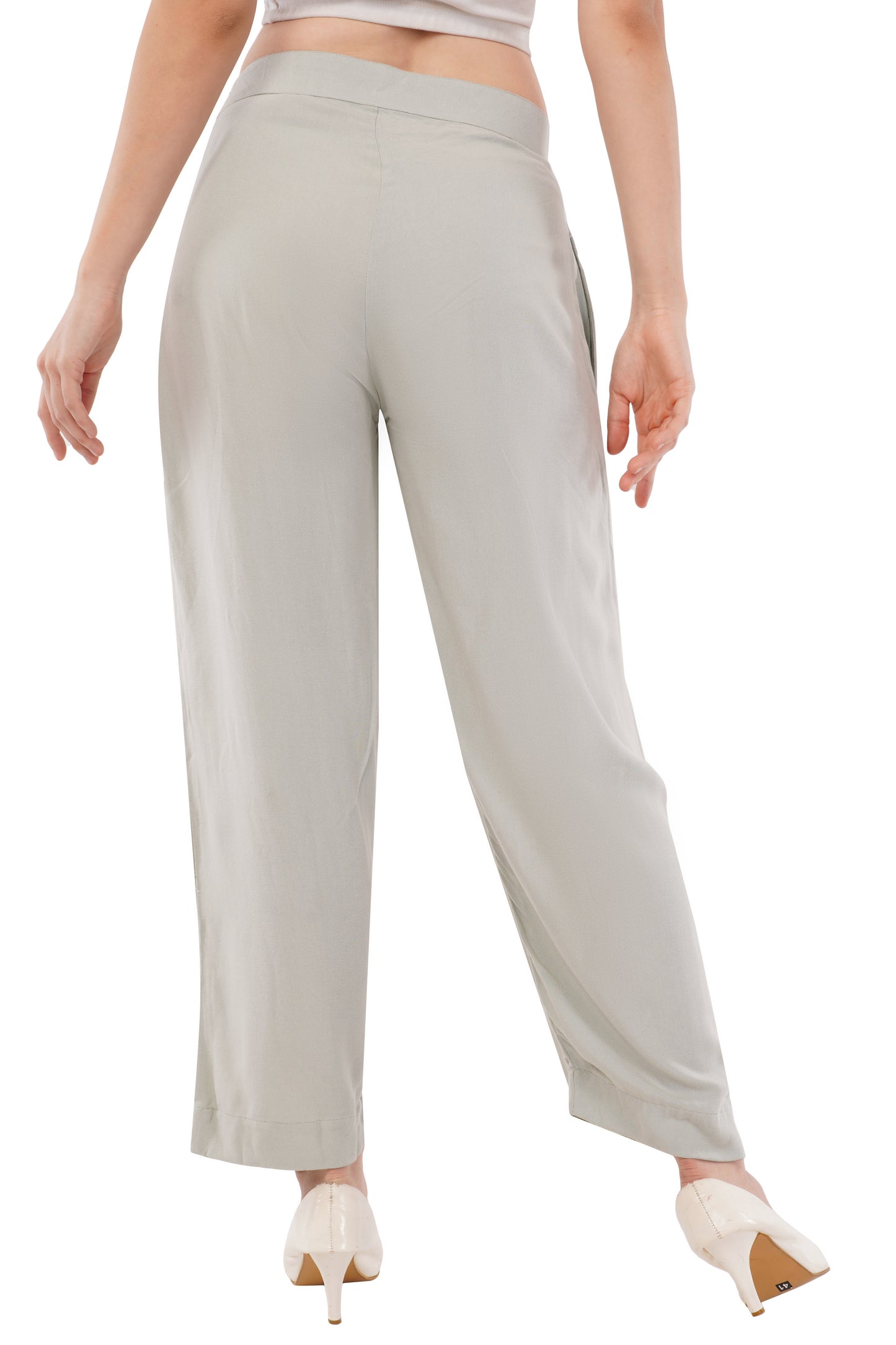 The Serenity Tailored Trousers | Sage Mist