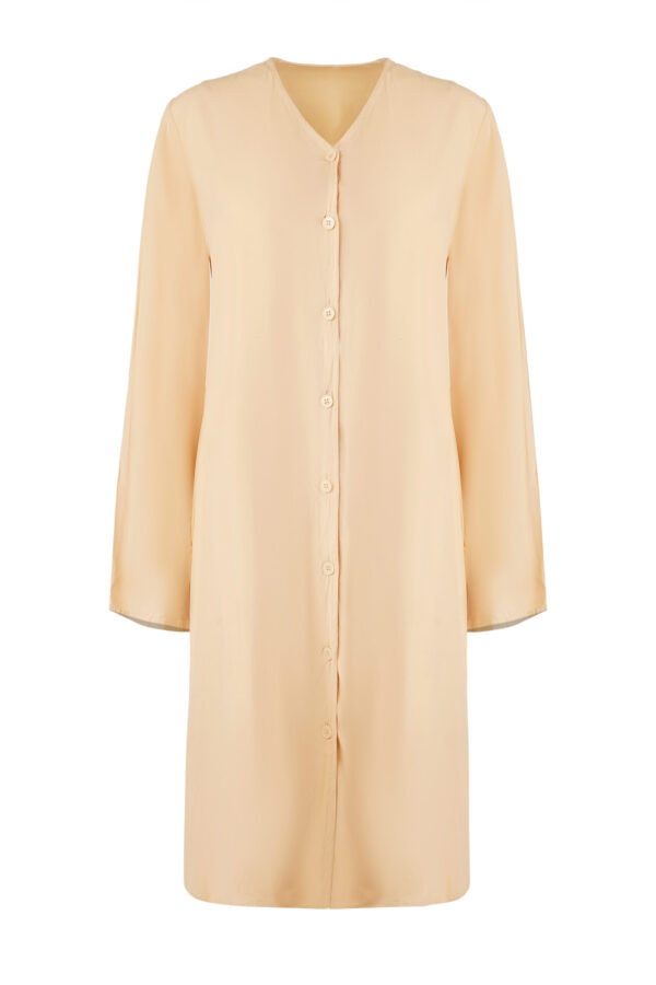 The Dawn Tunic | Long Sleeve Button Dress