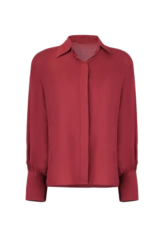 The Raspberry Balloon shirt | Gathered Cuff Shirt