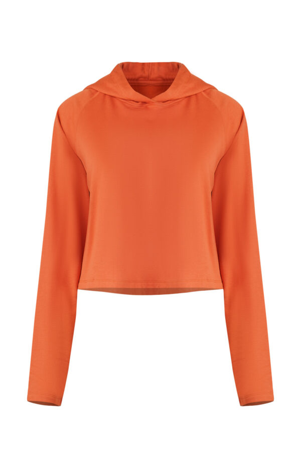 The Persimmon Hoodie | Cropped Bamboo Sweatshirt