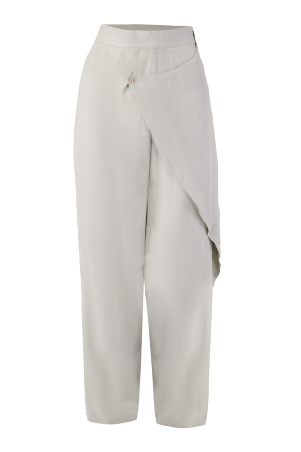 The Marlowe Wrap Trousers in Soft Sage