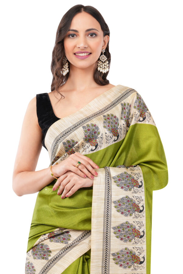Olive Majesty – The Peacock Garden Saree