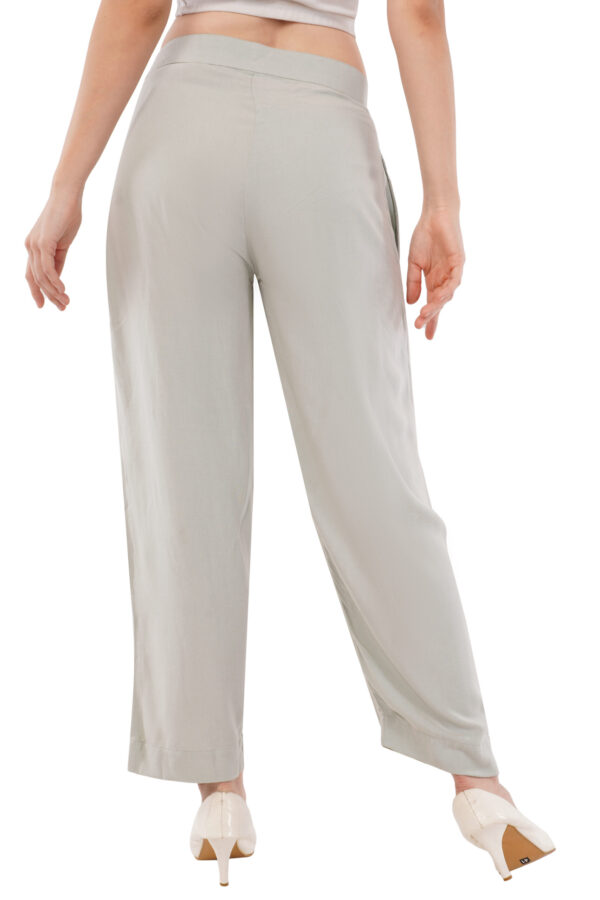 The Serenity Tailored Trousers in Sage Mist