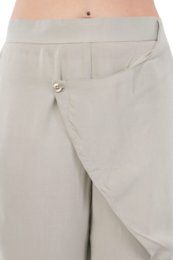 The Marlowe Wrap Trousers in Soft Sage